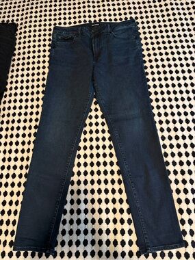 Express Ultra Hyper Stretch Dark Wash Jeans - Dark Blue